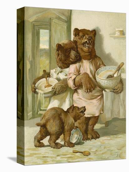 The Three Bears-John Lawson-Stretched Canvas