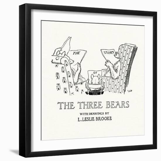 The Three Bears-Leonard Leslie Brooke-Framed Giclee Print