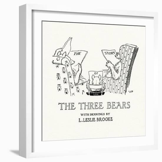 The Three Bears-Leonard Leslie Brooke-Framed Giclee Print