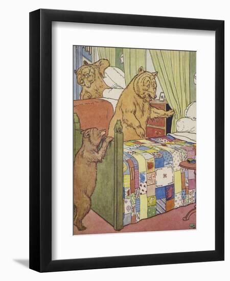 The Three Bears-Leonard Leslie Brooke-Framed Giclee Print