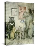 The Three Bears-Arthur Rackham-Stretched Canvas