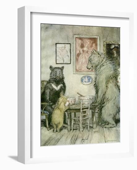 The Three Bears-Arthur Rackham-Framed Giclee Print