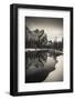 The Three Brothers above the Merced River in winter, Yosemite National Park, California, USA-Russ Bishop-Framed Photographic Print