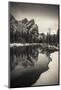 The Three Brothers above the Merced River in winter, Yosemite National Park, California, USA-Russ Bishop-Mounted Photographic Print