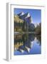 The Three Brothers Reflected in the Merced River at Dawn, Yosemite Valley, California-Adam Burton-Framed Photographic Print