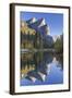 The Three Brothers Reflected in the Merced River at Dawn, Yosemite Valley, California-Adam Burton-Framed Photographic Print