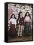 The Three Children Jacinta Francisco and Lucia Who Saw the Vision of Fatima in Portugal-null-Framed Stretched Canvas