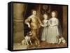 The Three Children of Charles I, 1635-Sir Anthony Van Dyck-Framed Stretched Canvas