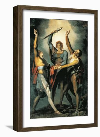 The Three Confederates During the Rutli Oath, 1780-Henry Fuseli-Framed Giclee Print