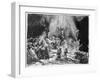 The Three Crosses, 1653 (Drypoint)-Rembrandt van Rijn-Framed Giclee Print