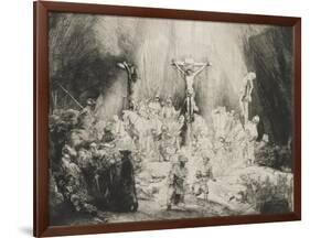 The Three Crosses, 1653-Rembrandt van Rijn-Framed Giclee Print