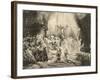 The Three Crosses, 1653-Rembrandt van Rijn-Framed Giclee Print