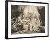 The Three Crosses, 1653-Rembrandt van Rijn-Framed Giclee Print