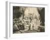 The Three Crosses, 1653-Rembrandt van Rijn-Framed Giclee Print