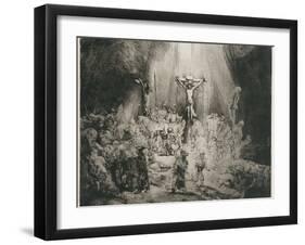 The Three Crosses, C. 1653-Rembrandt van Rijn-Framed Giclee Print