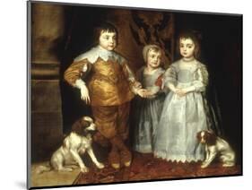 The Three Eldest Children of Charles I-Sir Anthony Van Dyck-Mounted Giclee Print