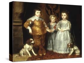 The Three Eldest Children of Charles I-Sir Anthony Van Dyck-Stretched Canvas
