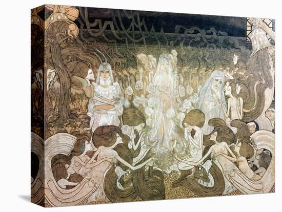 The Three Fiancees-Jan Theodore Toorop-Stretched Canvas