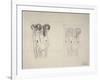 The Three Gorgons Sketches-Gustav Klimt-Framed Giclee Print