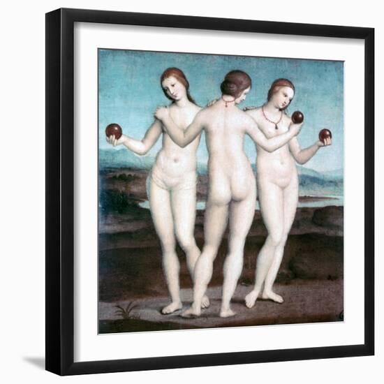 The Three Graces, 1504-1505-Raphael-Framed Giclee Print