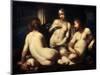 The Three Graces, 1650S-Sebastiano Mazzoni-Mounted Giclee Print