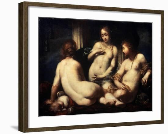 The Three Graces, 1650S-Sebastiano Mazzoni-Framed Giclee Print