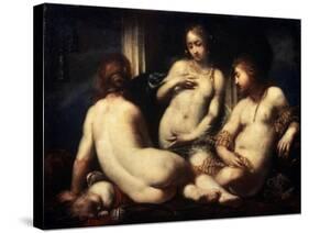 The Three Graces, 1650S-Sebastiano Mazzoni-Stretched Canvas