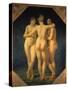 The Three Graces, 1793-Jean-Baptiste Regnault-Stretched Canvas
