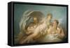 The Three Graces, 18th Century-Jean-Honore Fragonard-Framed Stretched Canvas