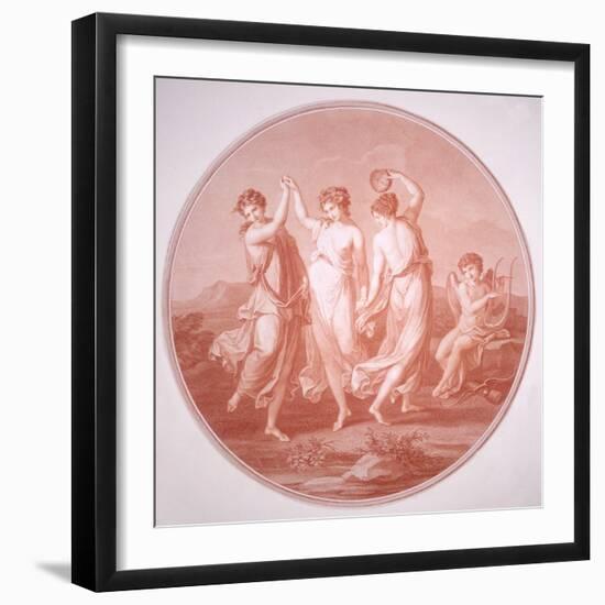 The Three Graces and Cupid, C1775-C1792-Gavrila Ivanovitch Scorodomoff-Framed Giclee Print