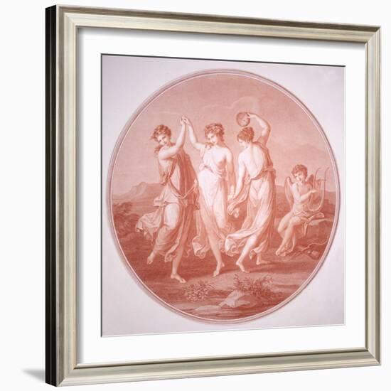 The Three Graces and Cupid, C1775-C1792-Gavrila Ivanovitch Scorodomoff-Framed Giclee Print