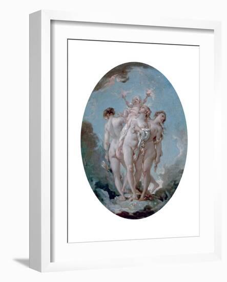 The Three Graces, C1725-1770-François Boucher-Framed Giclee Print