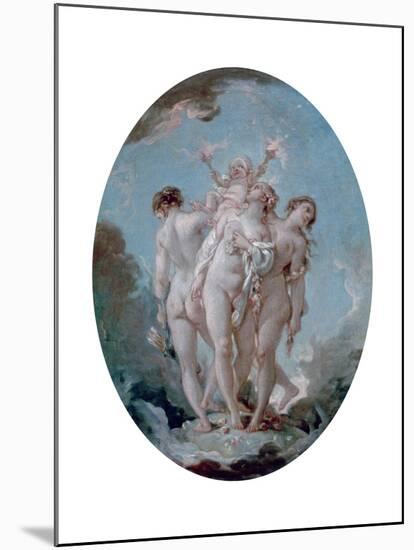 The Three Graces, C1725-1770-François Boucher-Mounted Giclee Print