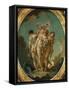 The Three Graces Carrying Amor, God of Love-Francois Boucher-Framed Stretched Canvas