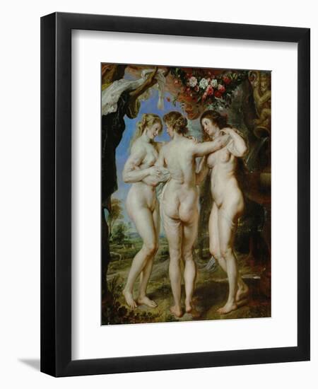 The Three Graces, circa 1636-Peter Paul Rubens-Framed Giclee Print