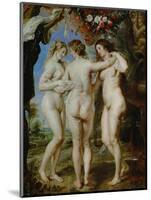 The Three Graces, circa 1636-Peter Paul Rubens-Mounted Giclee Print