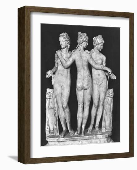 The Three Graces, Copy of a 2nd Century BC Greek Original-null-Framed Giclee Print