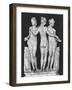 The Three Graces, Copy of a 2nd Century BC Greek Original-null-Framed Giclee Print