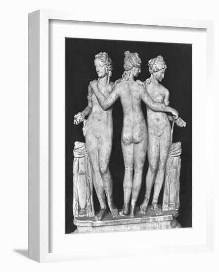 The Three Graces, Copy of a 2nd Century BC Greek Original-null-Framed Giclee Print