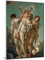 The Three Graces Holding Cupid-François Boucher-Mounted Giclee Print