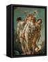 The Three Graces Holding Cupid-François Boucher-Framed Stretched Canvas