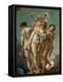 The Three Graces Holding Cupid-François Boucher-Framed Stretched Canvas