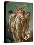 The Three Graces Holding Cupid-François Boucher-Stretched Canvas