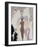 The Three Graces; Les Trois Graces)-Georges Barbier-Framed Giclee Print