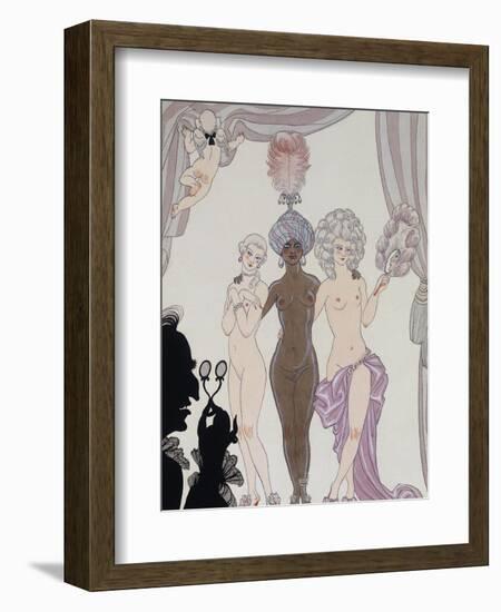 The Three Graces; Les Trois Graces)-Georges Barbier-Framed Giclee Print