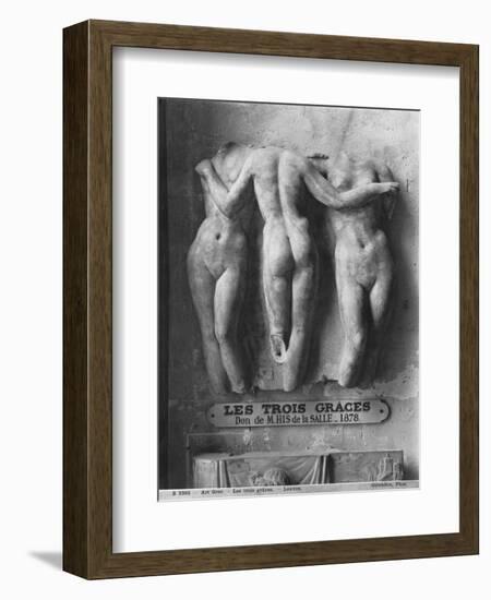 The Three Graces, Roman Copy of a Hellenistic Greek Original of 2nd Century Bc-null-Framed Giclee Print