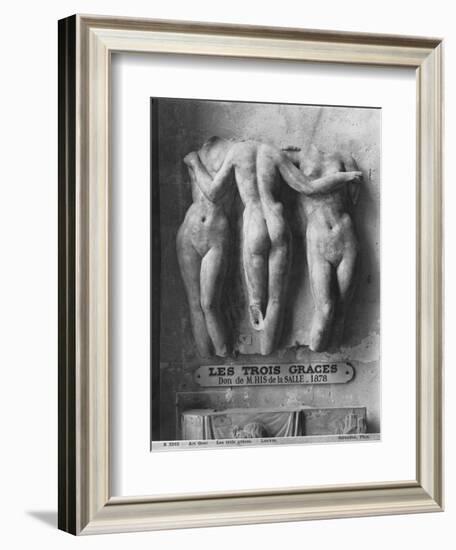 The Three Graces, Roman Copy of a Hellenistic Greek Original of 2nd Century Bc-null-Framed Giclee Print