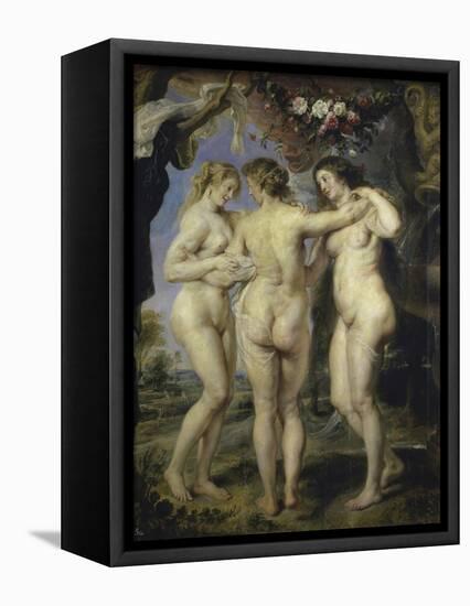 The Three Graces-Peter Paul Rubens-Framed Stretched Canvas