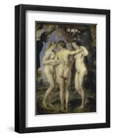 The Three Graces-Peter Paul Rubens-Framed Giclee Print