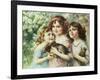 The Three Graces-Emile Vernon-Framed Giclee Print